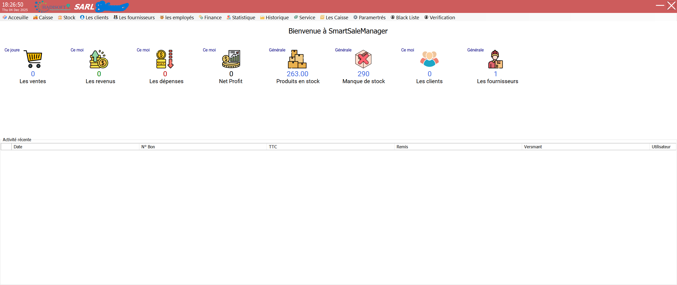 logiciel gestion de Entreprise SSM